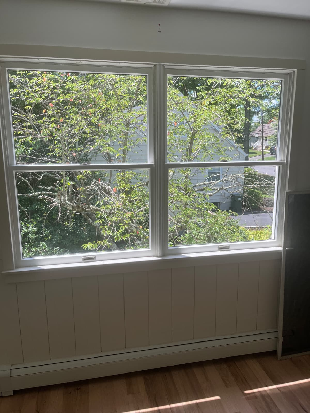Clean window with clear view outside